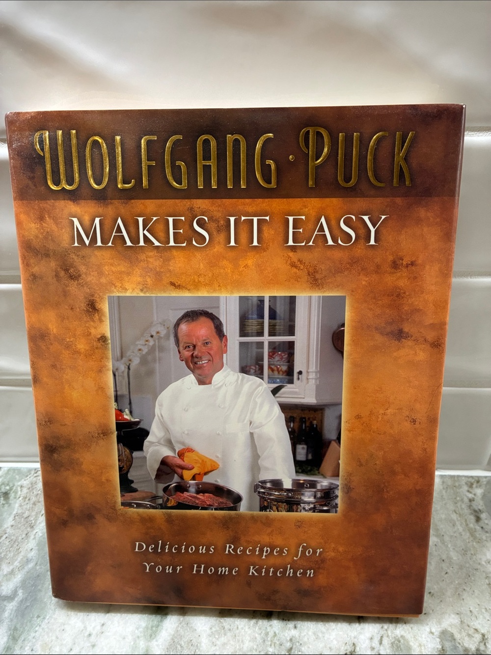 Makes It Easy Cookbook - Brown Cover by Wolfgang Puck.